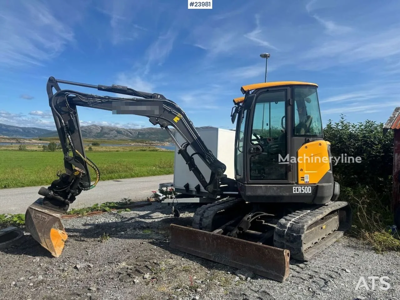 Volvo ECR 50D Gravemaskin - Tilt og 2 skuffer